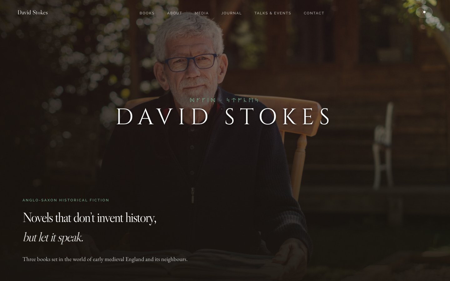 Homepage of davidstokesauthor.com