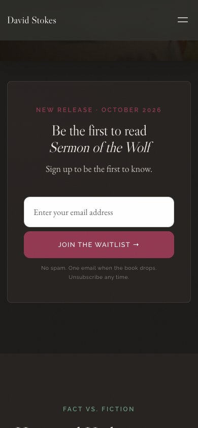 Mobile waitlist banner